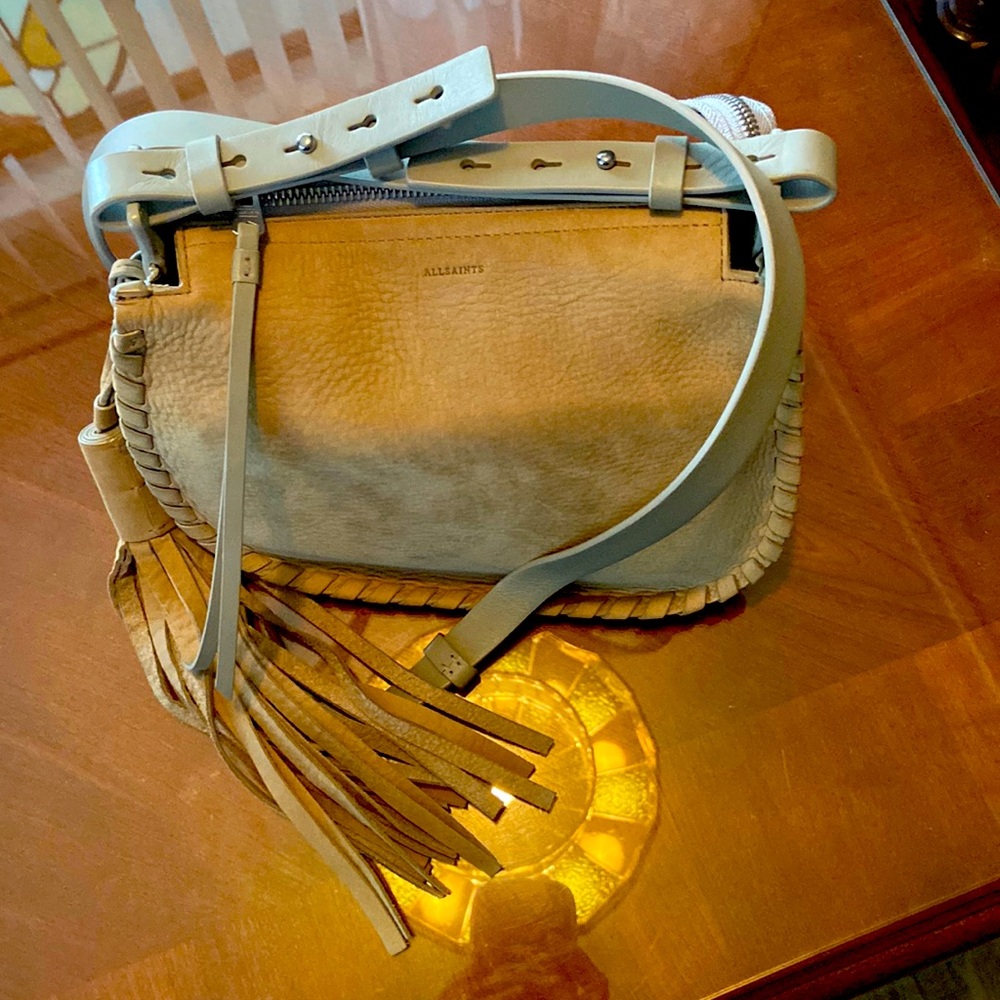 All saints suede, and leather bag - Picture 9 of 9